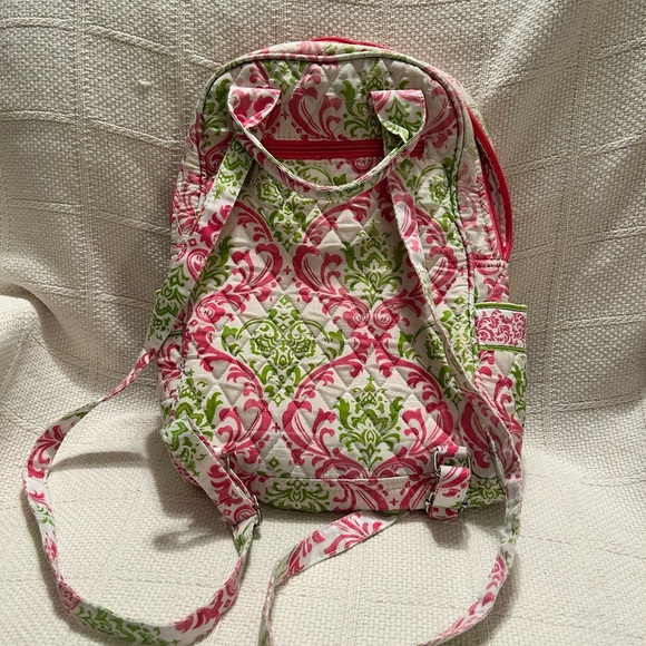 BELVAH Pink and Green Quilted Backpack - Picture 9 of 9